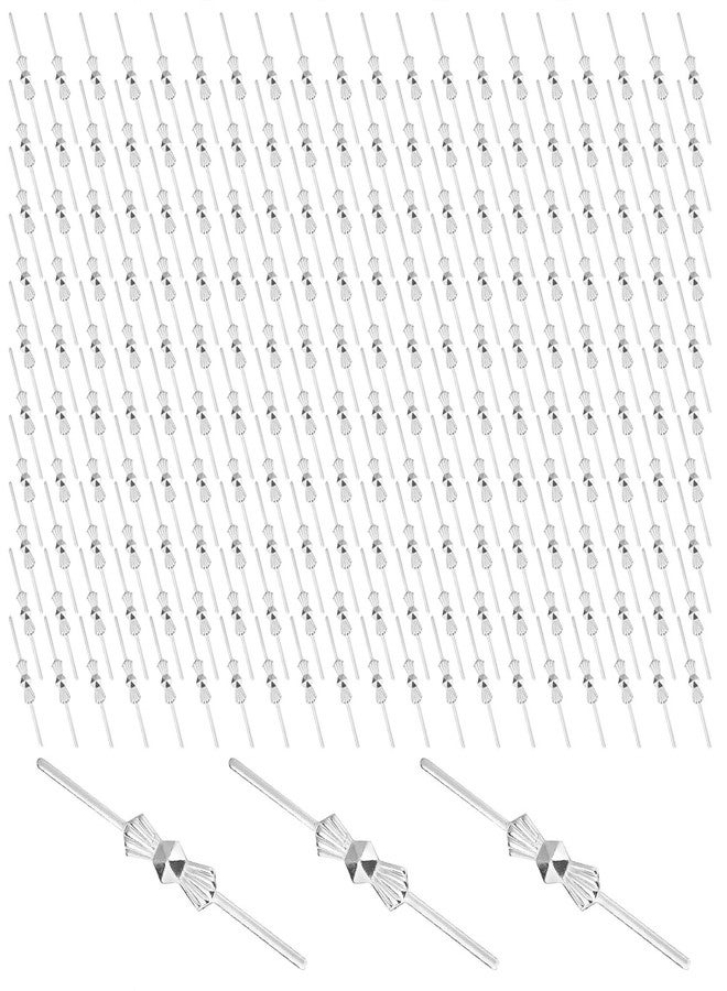 Dsjnf Chandelier Bow Pin 40mm Chandelier Crystal Connectors Clips Pin Silver Butterfly Pendant Lamp Replacement Parts 200PCS - Image 1